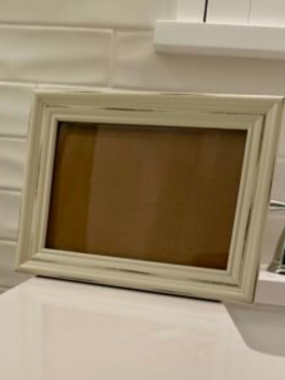 Distressed White Farmhouse Picture Frame Cottagecore Rectangle Photo Frame 5"x7"